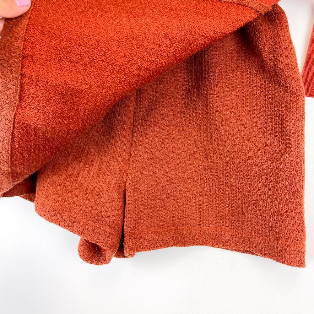 Urban Outfitters (M) Orange High Rise Skort Front Wrap Womens Shorts - Picture 3 of 9